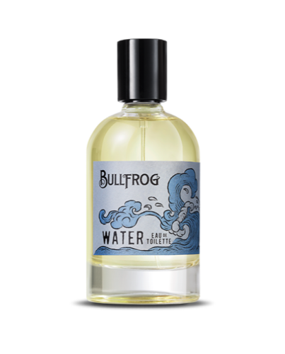 Die Eau de Toilette-Linie Elements des renommierten Mailänder Friseursalons Bullfrog hat sich ein ziemlich ehrgeiziges Ziel in den Kopf gesetzt: jedes der vier Elemente, in diesem Fall das Wasser, in einzelnen Düften einzufangen.