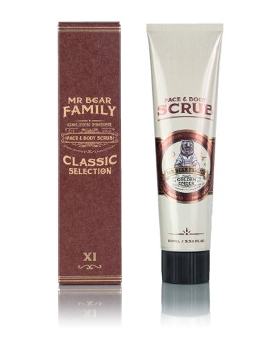 Mr. Bear Family Golden Ember Face & Body Scrub 100ml