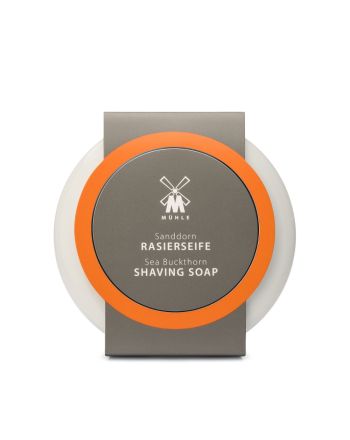 Mühle Sanddorn Rasierseife in Porzellanschale 65g