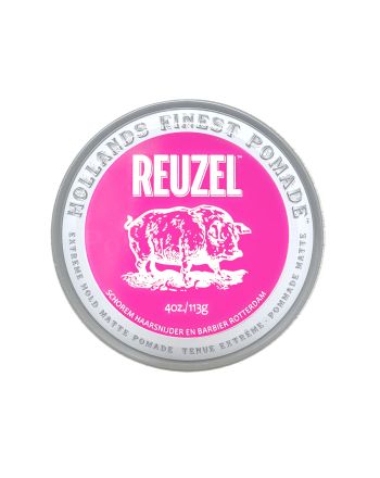 Reuzel Pink Extreme Hold Matte Pomade – Matte Pomade für extremen Halt und Volumen