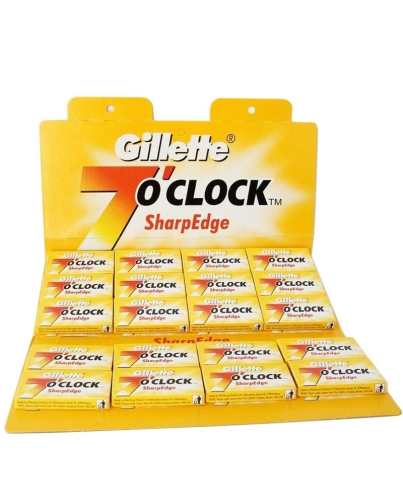 Gillette 7 O'Clock Double Edge Rasierklingen - 100 Stück