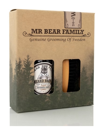 Kit – Beard Brew & Brush Woodland (Bartöl und Bartbürste, Reisegrösse)